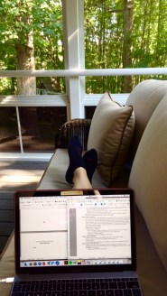 Outdoor writing space