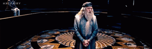 hands on hips Dumbledore